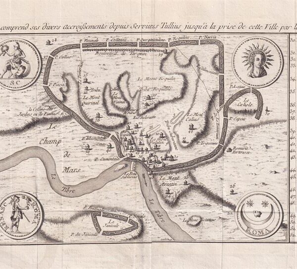 Pianta di Roma, 1791