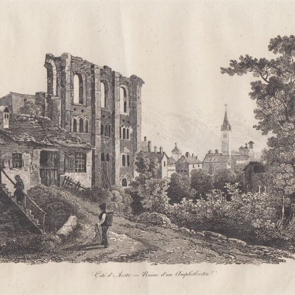 Aosta, Rovine dell'Anfiteatro, 1835