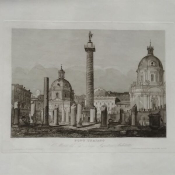 Roma, Foro Traiano, Cottafavi, 1843