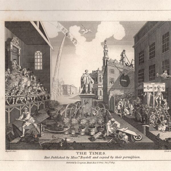 Hogarth William (1697-1764), The Times, 1813 seconda stampa