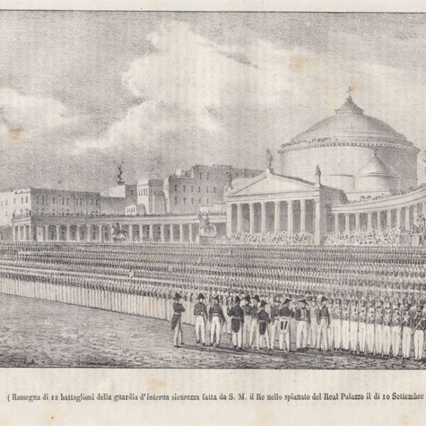 Napoli, Largo di Palazzo, 1840