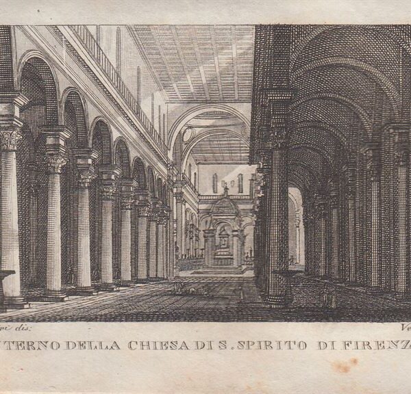 Interno della Chiesa di S.Spirito di Firenze, 1826