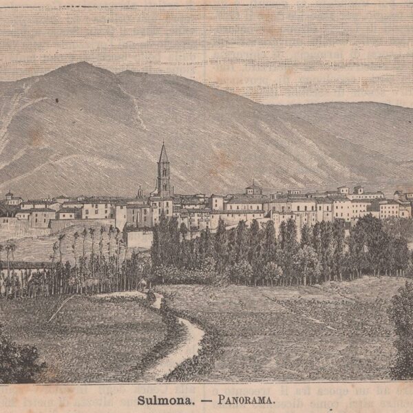 Sulmona, Panorama, 1890