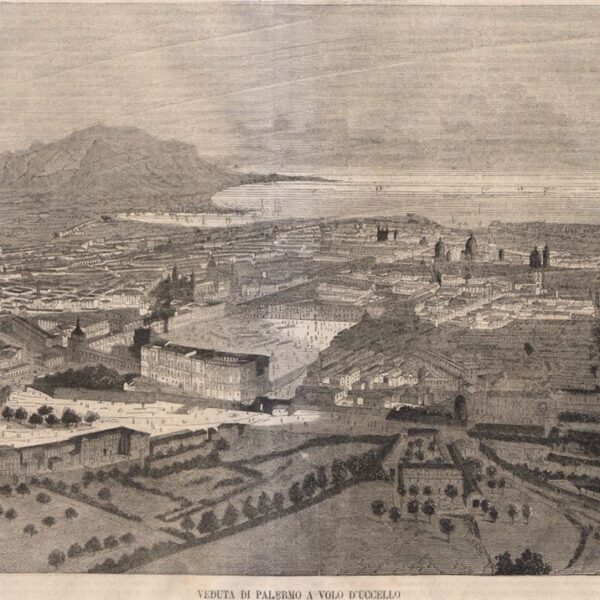 Palermo, Volo d'uccello, 1865