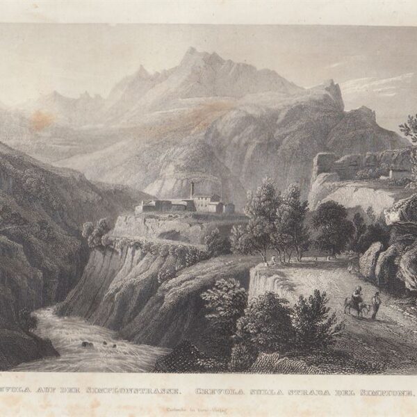 Crevola sulla strada del Sempione, 1840