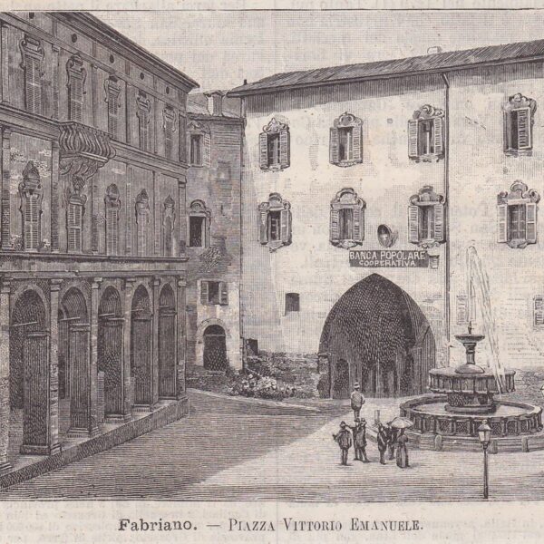 Fabriano, Piazza Vitt. Emanuele, 1890