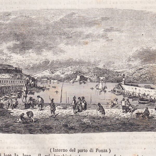 Porto di Ponza, 1856
