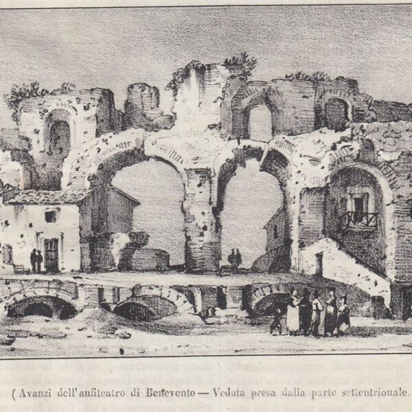 Benevento, Resti dell'anfiteatro, 1838