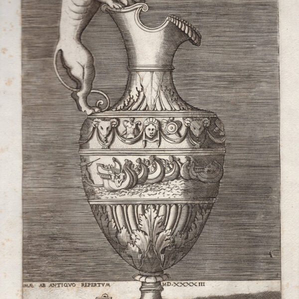 Enea Vico (1523 -1567) - Vaso con manico a forma di cane, 1543