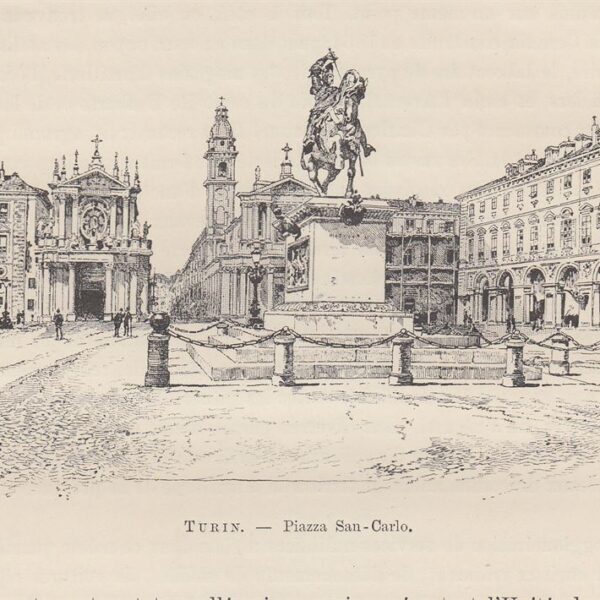 Torino, Piazza San Carlo, 1890