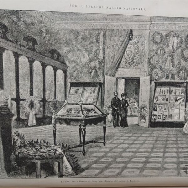 La sala delle corone al Quirinale, 1884