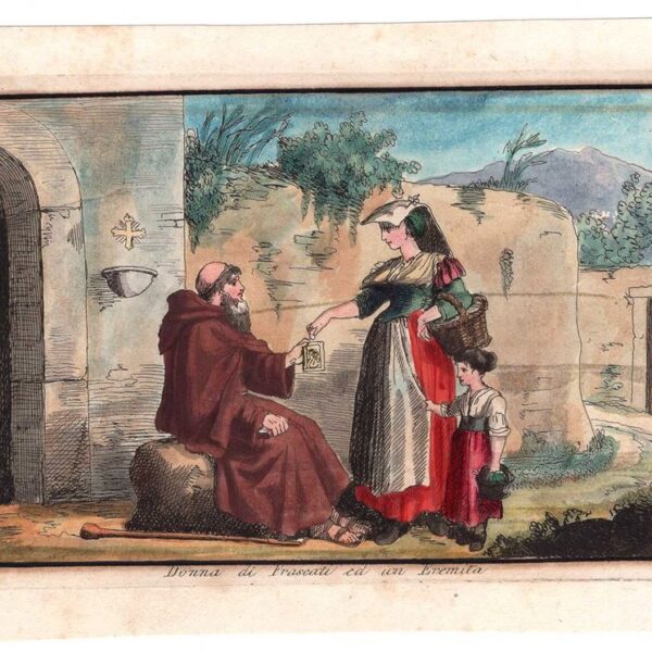 da Bartolomeo Pinelli, Donna di Frascati ed un Eremita, Gaetano Cottafava, 1826