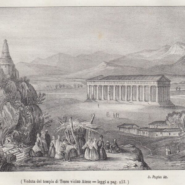 Tempio di Teseo, Atene, Grecia, 1842