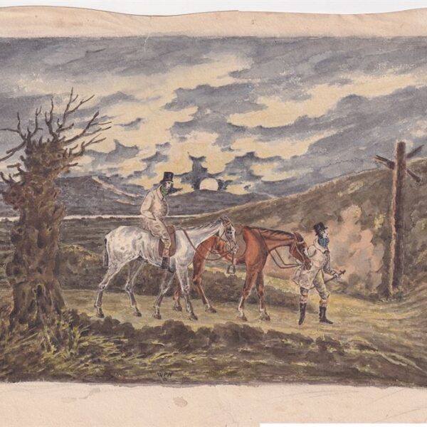 James Pollard, acquarello su cartoncino, 1827