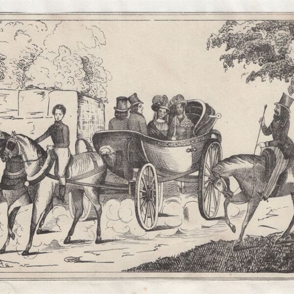 Carrozza con passeggeri, 1840