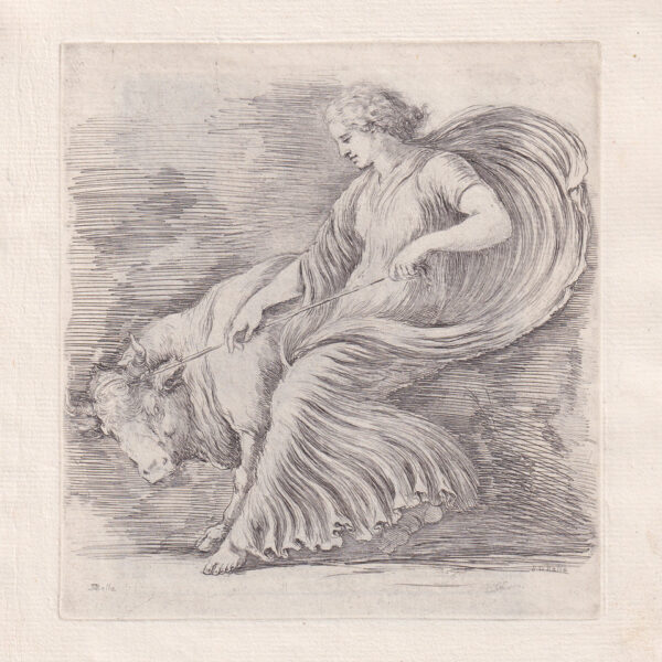 Stefano Della Bella, Una fanciulla e un torello, 1660