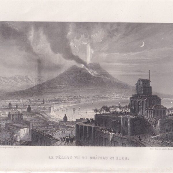 Vesuvio dal Castel S.Elmo, 1856