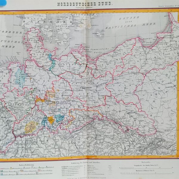 Mappa della Germania, 1869