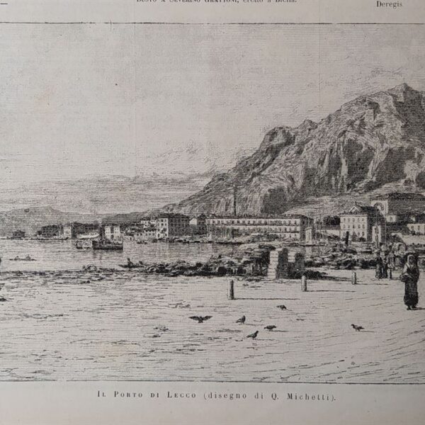 Lecco, il porto, 1884