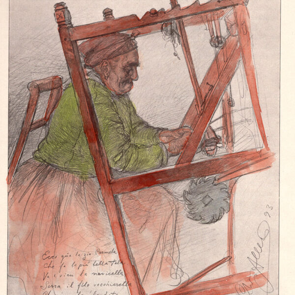 Wilhelm Allers, La filatrice, 1890