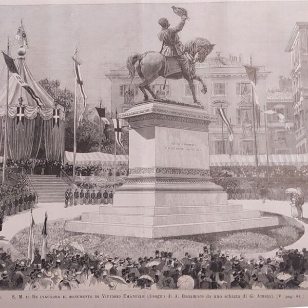 ​Genova, S.M. il re inaugura il monumento di Vittorio Emanuele, 1886