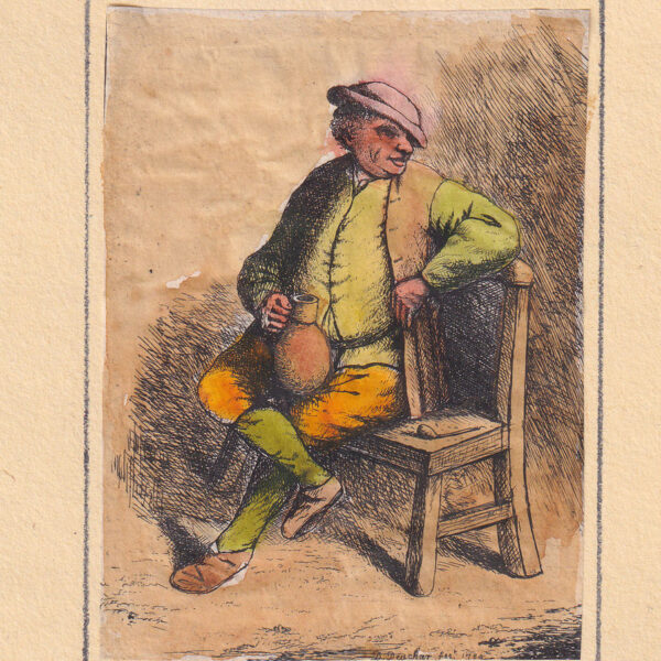 da Adriaen Van Ostade, Il bevitore, XVIII secolo