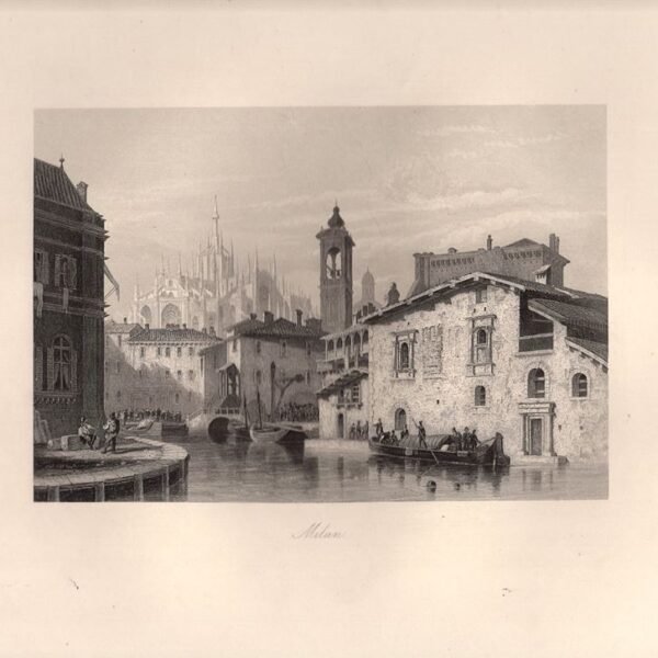 Milano, Panorama, 1850