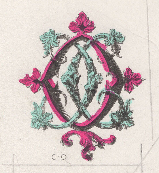 Cifre CQ intrecciate, 1881