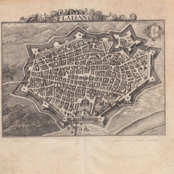Mappa della città di Piacenza, Mortier 1712