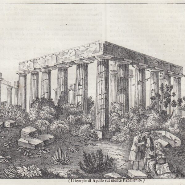 Tempio di Apollo, Atene, Grecia, 1842