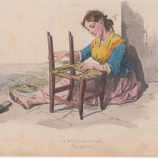 Impagliatrice di sedie, F.Palizzi, 1853