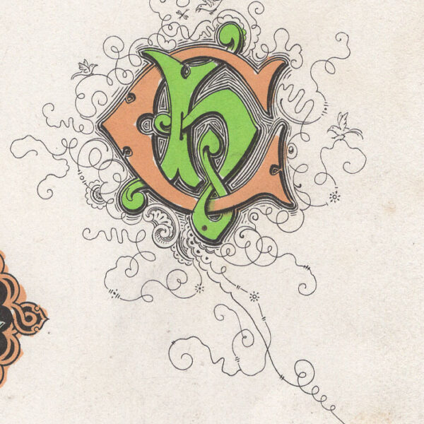 Cifre CH intrecciate, 1881