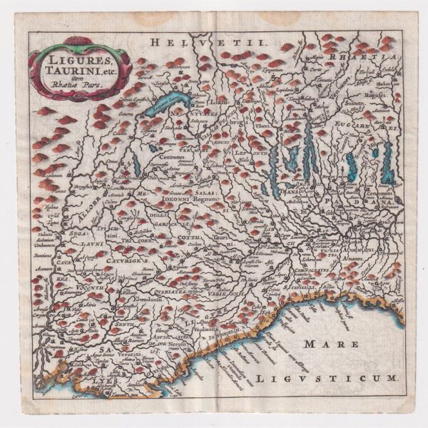 Philippus Cluverius (1580-1622), Liguria, 1686