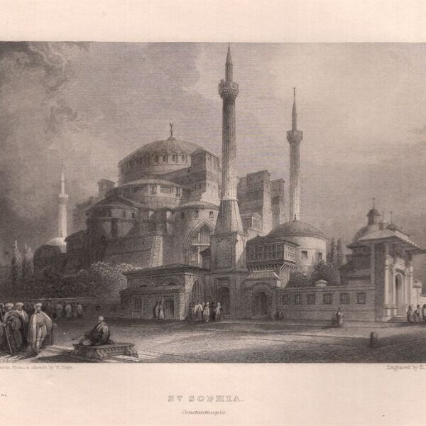 Costantinopoli, Istabul, Santa Sofia, 1833