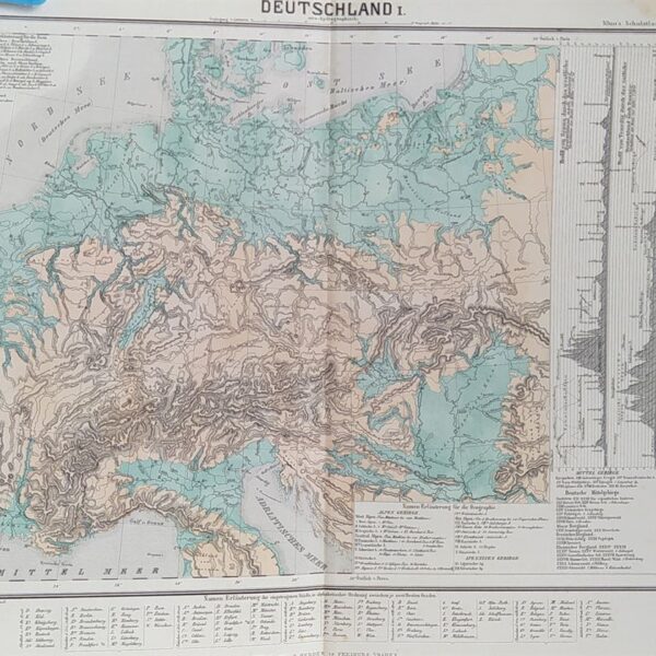 Mappa della Germania, 1869