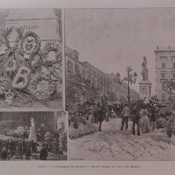 Napoli, Inaugurazione del Monumento a Bellini, 1886