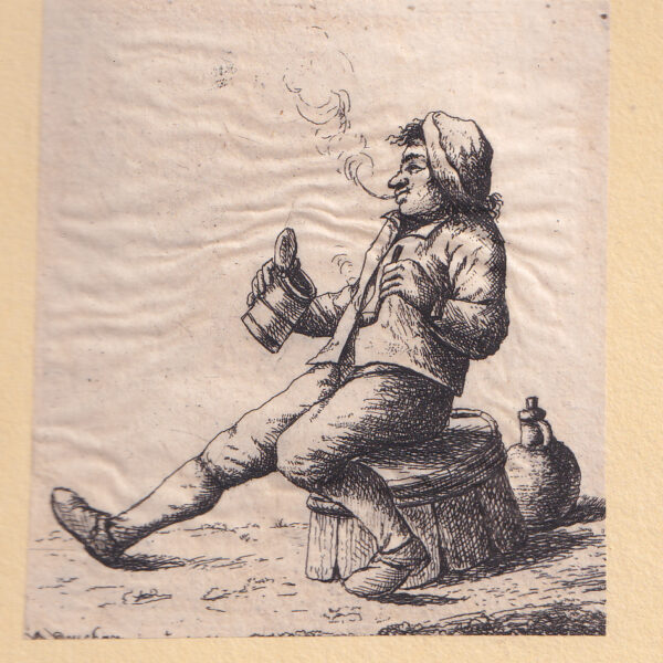 da Adriaen Van Ostade, Uomo che fuma e beve, 1803
