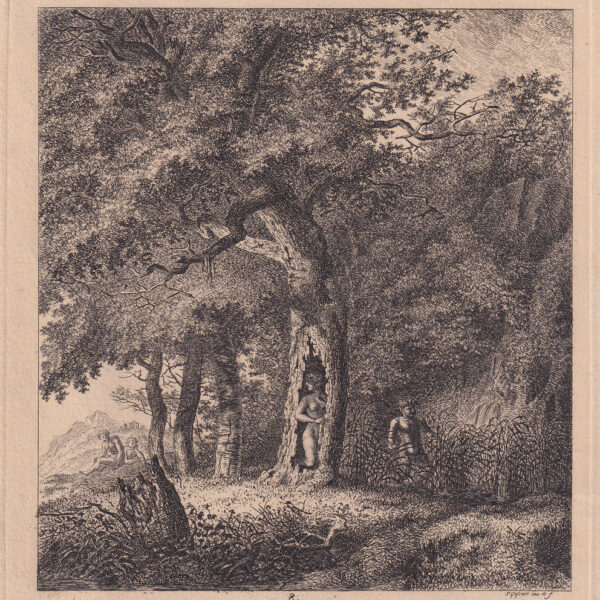 Salomon Gessner, Satiro e ninfe, XVIII sec.