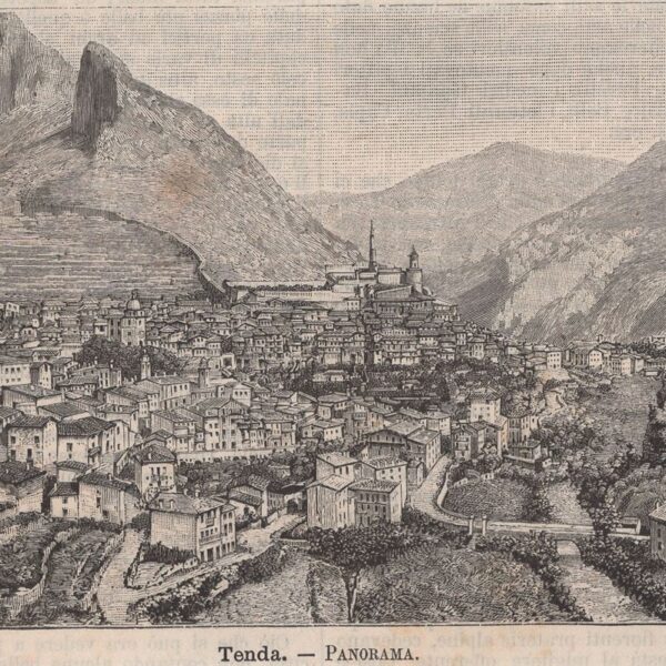 Cuneo,Tenda, Panorama, 1890