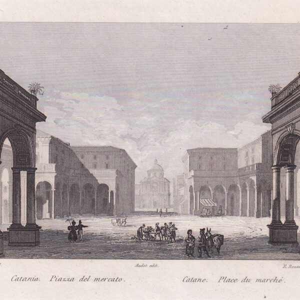 Catania, Piazza mercato, 1835