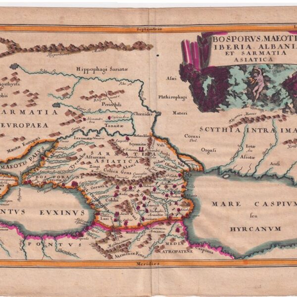 1701, Bosforo, Albania, Mappa, incisione su rame