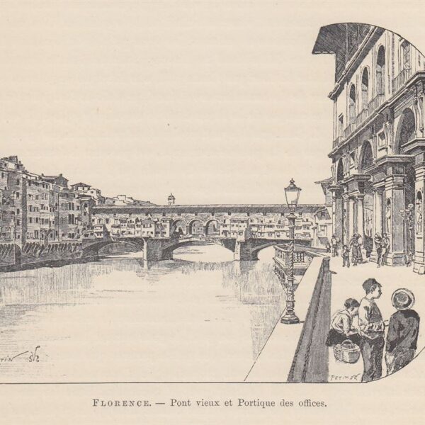 Firenze, Ponte Vecchio, 1890