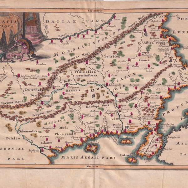 1701, Tracia, Mappa, dal Cellario