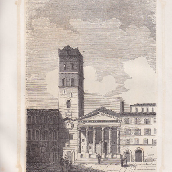 Tempio d'Augusto in Assisi, 1866