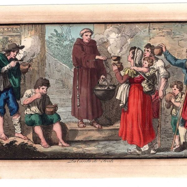 da Bartolomeo Pinelli, La Carità dei Frati, Gaetano Cottafava, 1826