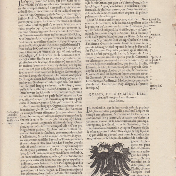 1575 Cosmografia Universale, Stemma della Germania