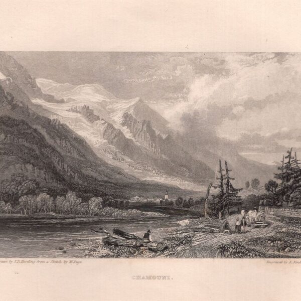 Francia, Chamonix, Mont Blanc, 1833