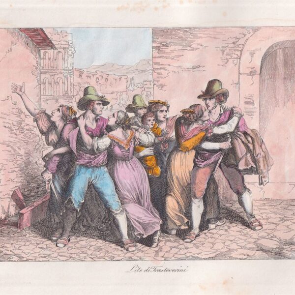 Pinelli, Lite di Trasteverini, 1820