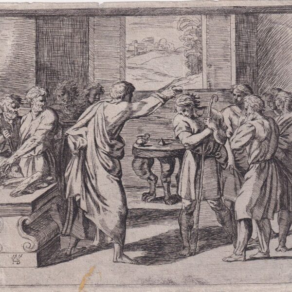 Orazio Borgianni, L'unzione di David, 1615