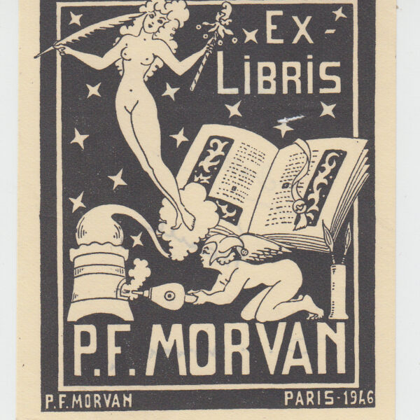 P.F. Morvan (Francia) exlibris